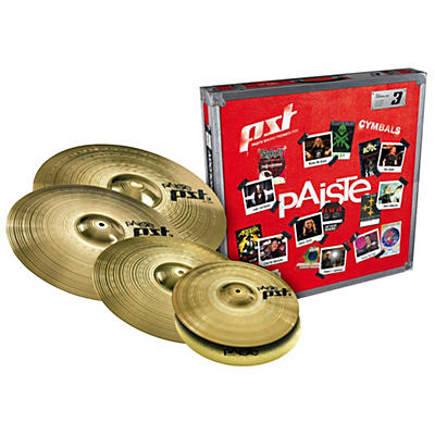 Paiste PST 3 Limited-Edition Universal Cymbal Set With Free 18" Crash