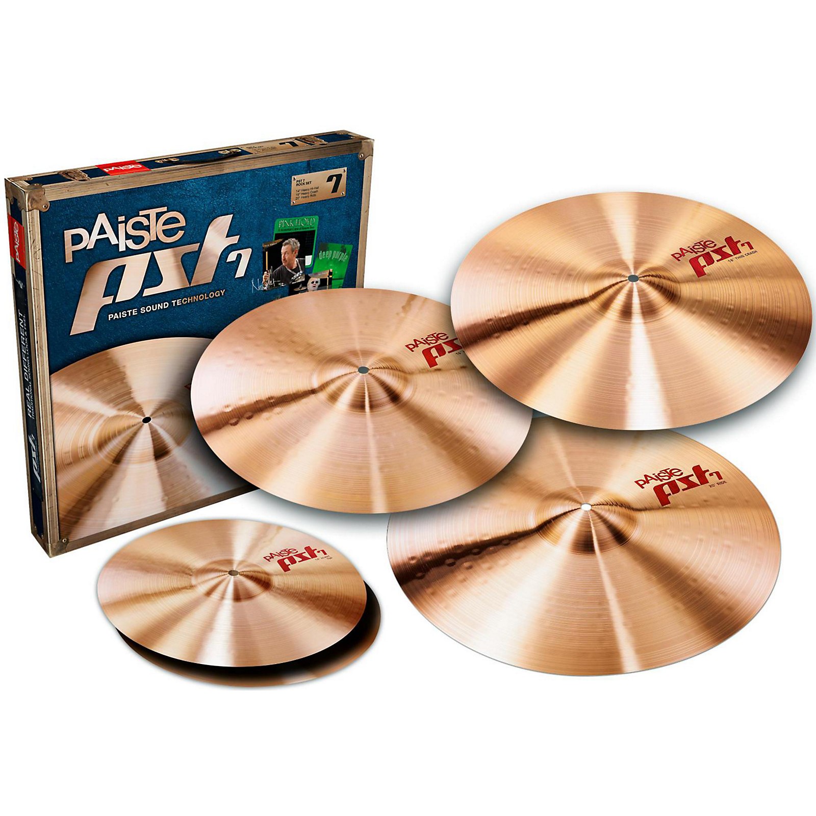 Paiste PST 7 Medium Cymbal Set with Free 18" Crash Musician's Friend