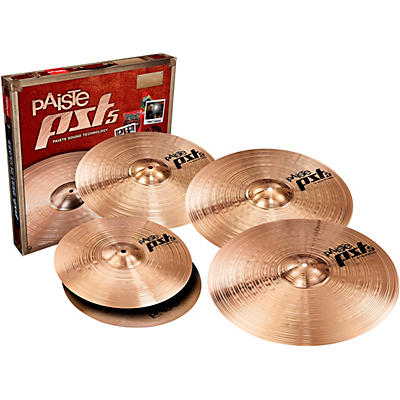 Paiste PST5 Universal Cymbal Set with FREE 16" Medium Crash