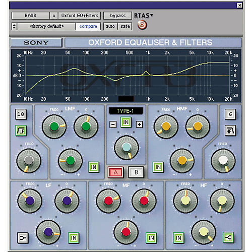 PTL-REQG2 Oxford EQ Plug-in for Pro Tools LE