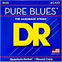 DR Strings PURE BLUES Lite 4-String Bass Strings (40-100)