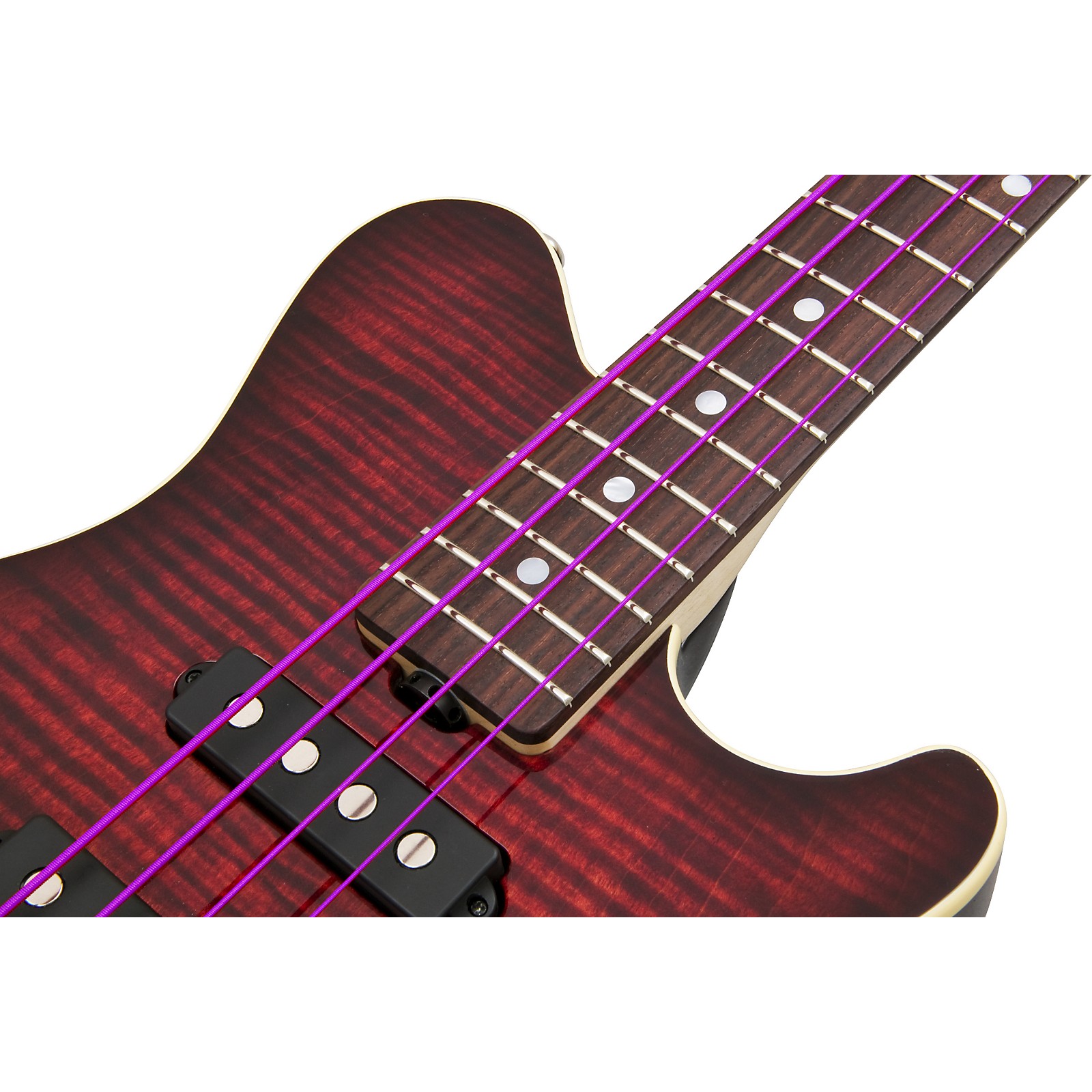 DR Strings PURPLE PASSION COATED 4 STRING BASS MEDIUM (45105