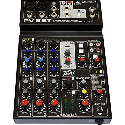Peavey PV 6 BT Mixer with Bluetooth