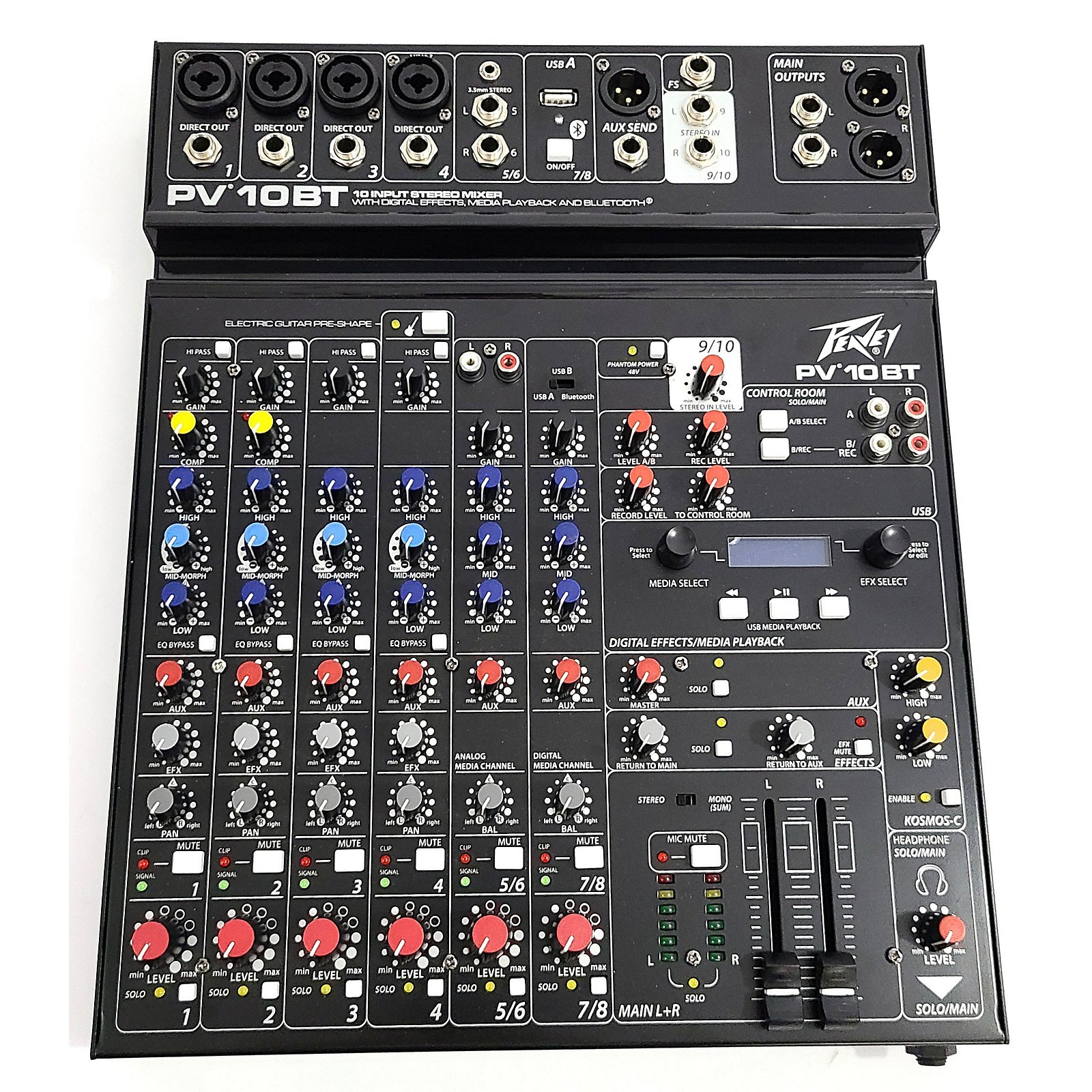 Used Peavey PV10BT Powered Mixer Musician's Friend