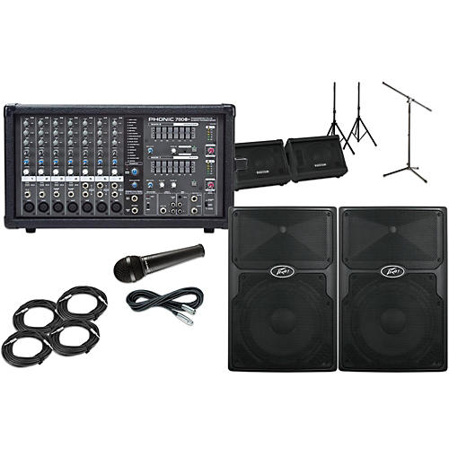 PVX12  with Phonic Powerpod 780 Mains and Monitors Package