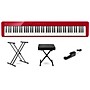 Casio PX-S1100 Privia Digital Piano Essentials Bundle Red