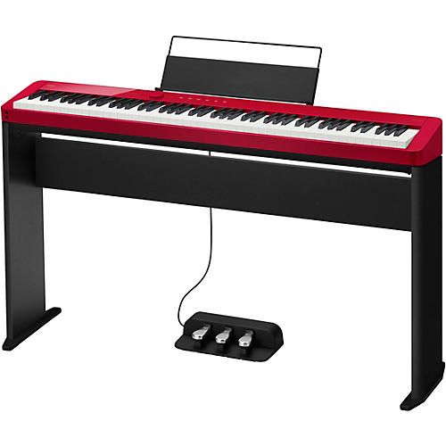 Casio PX-S1100 Privia Digital Piano with CS-68 Stand and SP-34 Pedal Red