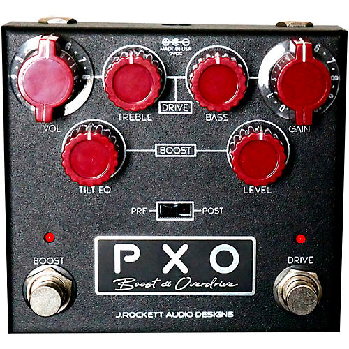 J.Rockett Audio Designs PXO Phil X Signature Overdrive Effects Pedal Black