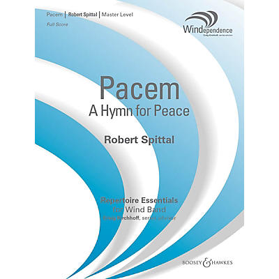 Boosey and Hawkes Pacem (A Hymn for Peace) (Score Only) Concert Band Level 4 Composed by Robert Spittal
