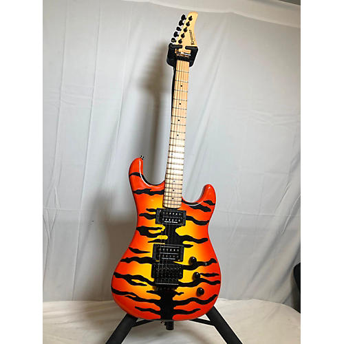 Kramer Pacer Vintage Reissue Solid Body Electric Guitar tiger striped