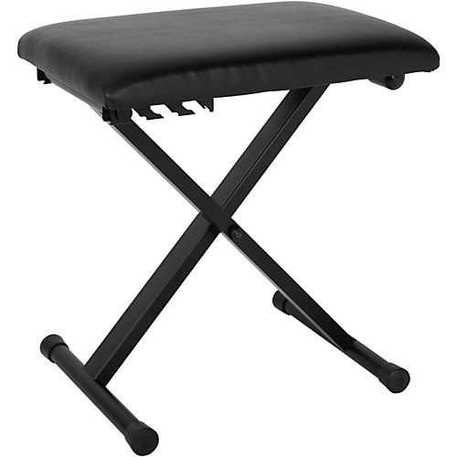 Musician's Gear Padded Piano Bench Black