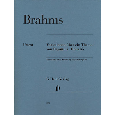 G. Henle Verlag Paganini-Variations Op. 35 Henle Music Folios Series Softcover
