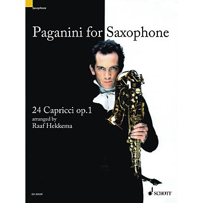 Schott Paganini for Saxophone (24 Capricci, Op. 1 Soprano or Alto Saxophone) Woodwind Series