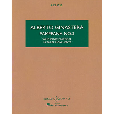 Boosey and Hawkes Pampeana No. 3, Op. 24 Boosey & Hawkes Scores/Books Series Composed by Alberto E. Ginastera