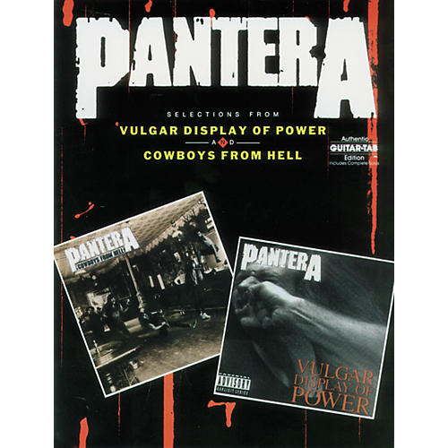 Pantera Guitar Tab Book