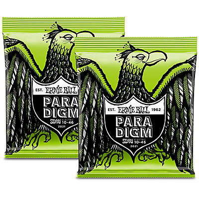 Ernie Ball Paradigm Regular Slinky Electric Guitar Strings 2-Pack - (10-46)