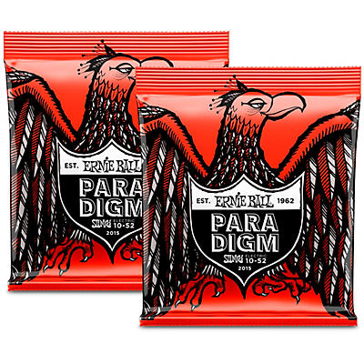 Ernie Ball Paradigm Skinny Top Heavy Bottom Electric Guitar Strings 2-Pack - (10-52)