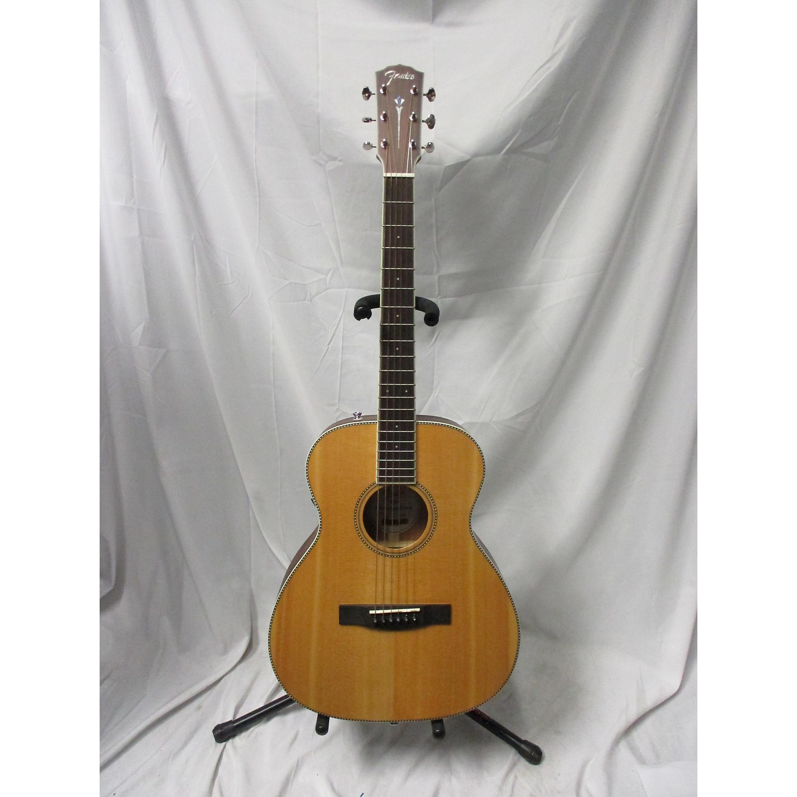 Used Fender Paramount PMTE Acoustic Electric Guitar Natural Musician