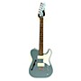 Used Squier Paranormal Cabronita Telecaster Thinline Hollow Body Electric Guitar Ice Blue Metallic