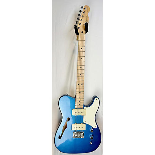 Squier Paranormal Cabronita Thinline Telecaster Hollow Body Electric Guitar Lake Placid Blue