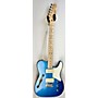 Used Squier Paranormal Cabronita Thinline Telecaster Hollow Body Electric Guitar Lake Placid Blue