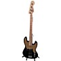 Used Squier Paranormal Jazz Bass 54 Electric Bass Guitar Black and Gold