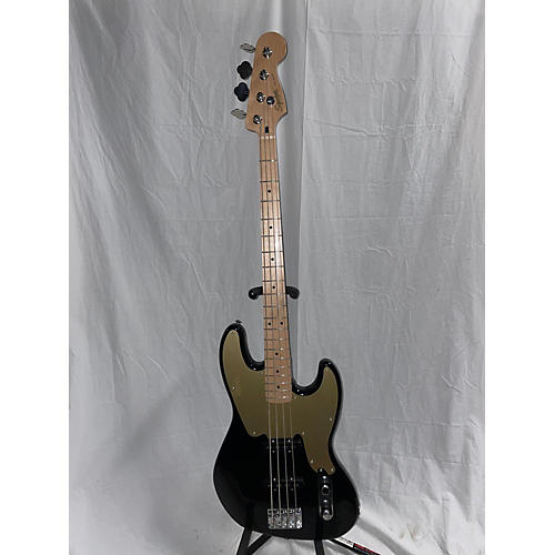 Squier Paranormal Jazz Bass 54 Electric Bass Guitar Black and Gold
