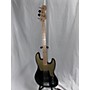 Used Squier Paranormal Jazz Bass 54 Electric Bass Guitar Black and Gold