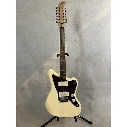 Squier Paranormal Jazzmaster XII Solid Body Electric Guitar Olympic White