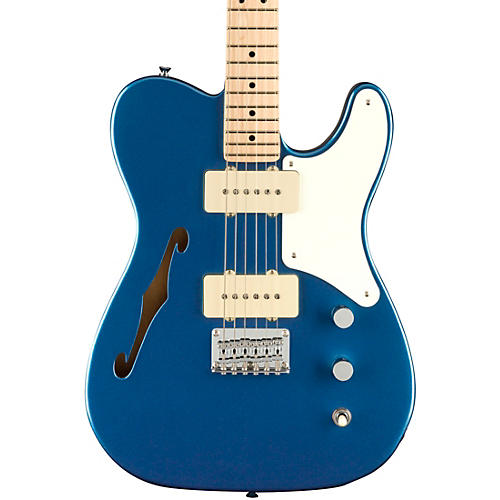 Squier Paranormal Series Cabronita Telecaster Thinline Electric Guitar with Maple Fingerboard Lake Placid Blue