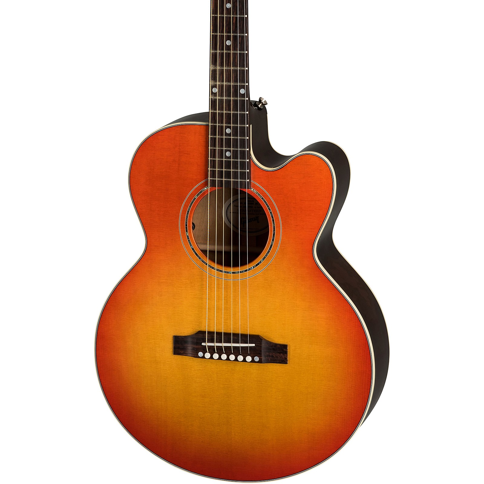 Gibson Parlor Modern Mahogany AcousticElectric Guitar Cherry Burst