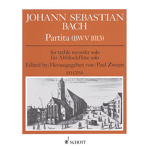 Partita, BWV 1013 Schott Series by Johann Sebastian Bach Arranged by Paul Zweers