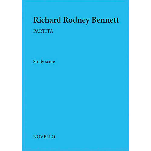 Novello Partita Music Sales America Series Softcover Composed by Richard Rodney Bennett