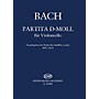 Editio Musica Budapest Partita in D minor (Transcription of BWV 1013) (Violoncello Solo) EMB Series by Johan Sebastian Bach