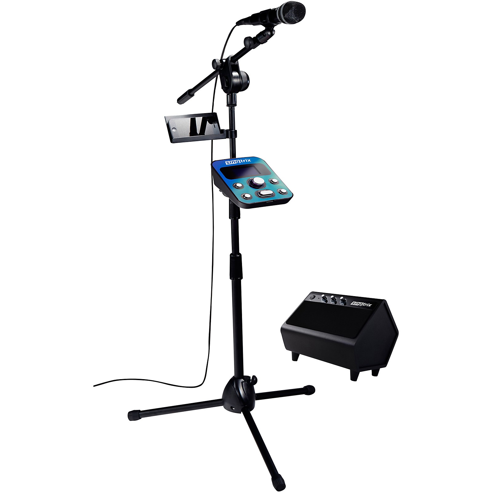 Open Box Singtrix Party Bundle Karaoke System with Mic, Mic Stand, FX