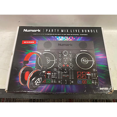 Numark Party Mix Live DJ Controller Bundle With Professional Headphones DJ Controller