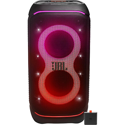 JBL PartyBox Stage 320 Portable Party Speaker with Pro Sound, Adaptive Lightshow & Telescopic Handle/Wheels Condition 1 - Mint