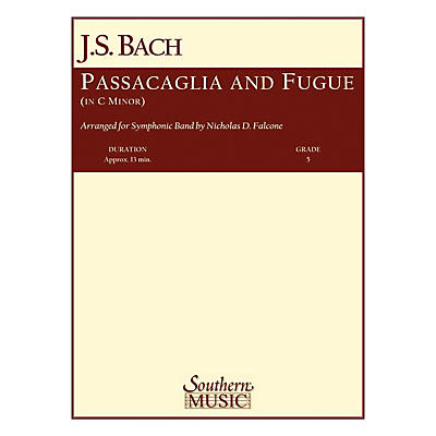 Southern Passacaglia and Fugue in C Minor Concert Band Level 5 Arranged by Nicholas Falcone