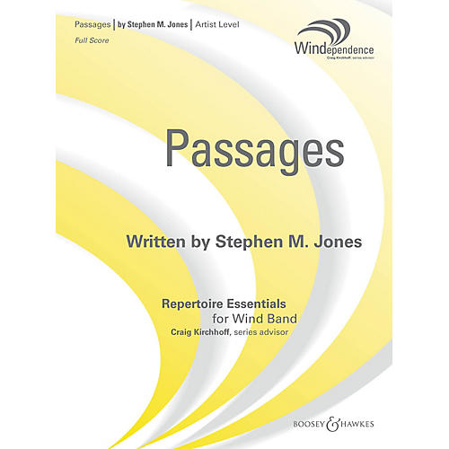 Boosey and Hawkes Passages (Score Only) Concert Band Level 5 Composed by Stephen M. Jones