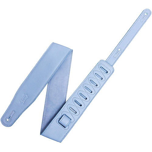 Levy's Pastel Leather Guitar Strap Periwinkle 2.5 in.