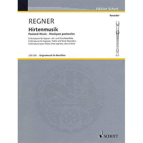 Schott Pastoral Music (5 Miniatures) Woodwind Ensemble Series by Hermann Regner