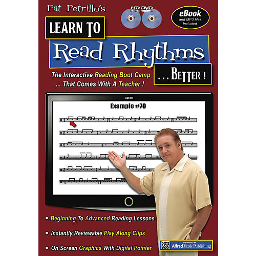 Pat Petrillos Learn to Read Rhythms . . . Better!  2 DVDs