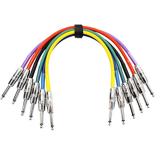 Patch Cable - 6 color pack - 1/4