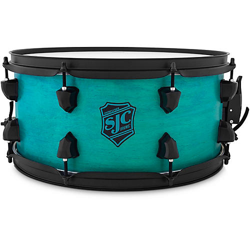 SJC Drums Pathfinder Snare Drum 14 x 6.5 in. Miami Teal Satin