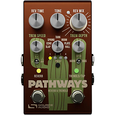 Source Audio Pathways Reverb & Tremolo Pedal -