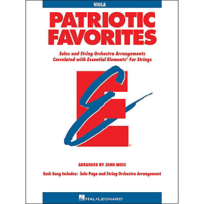 Hal Leonard Patriotic Favorites for Strings Viola Essential Elements