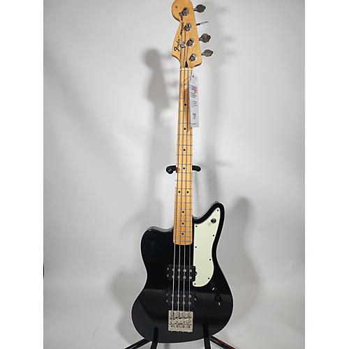 Fender Pawn Shop Reverse Jaguar Bass Electric Bass Guitar Black