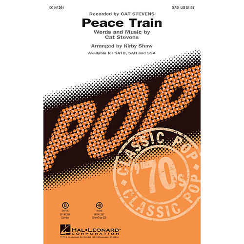 Hal Leonard Peace Train SAB by Cat Stevens arranged by Kirby Shaw