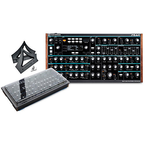 Novation Peak Desktop Synthesizer with Decksaver Cover and Stand