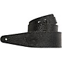 Levy's Pebbled Veg-Tan Leather Guitar Strap Black